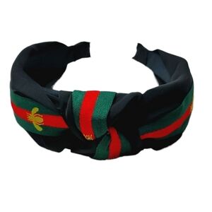 Knotted Queen Bee Black Headband OS